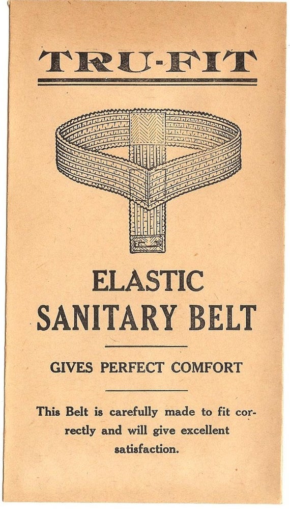 Sanitary-belt visual associated with Mary Kenner’s invention